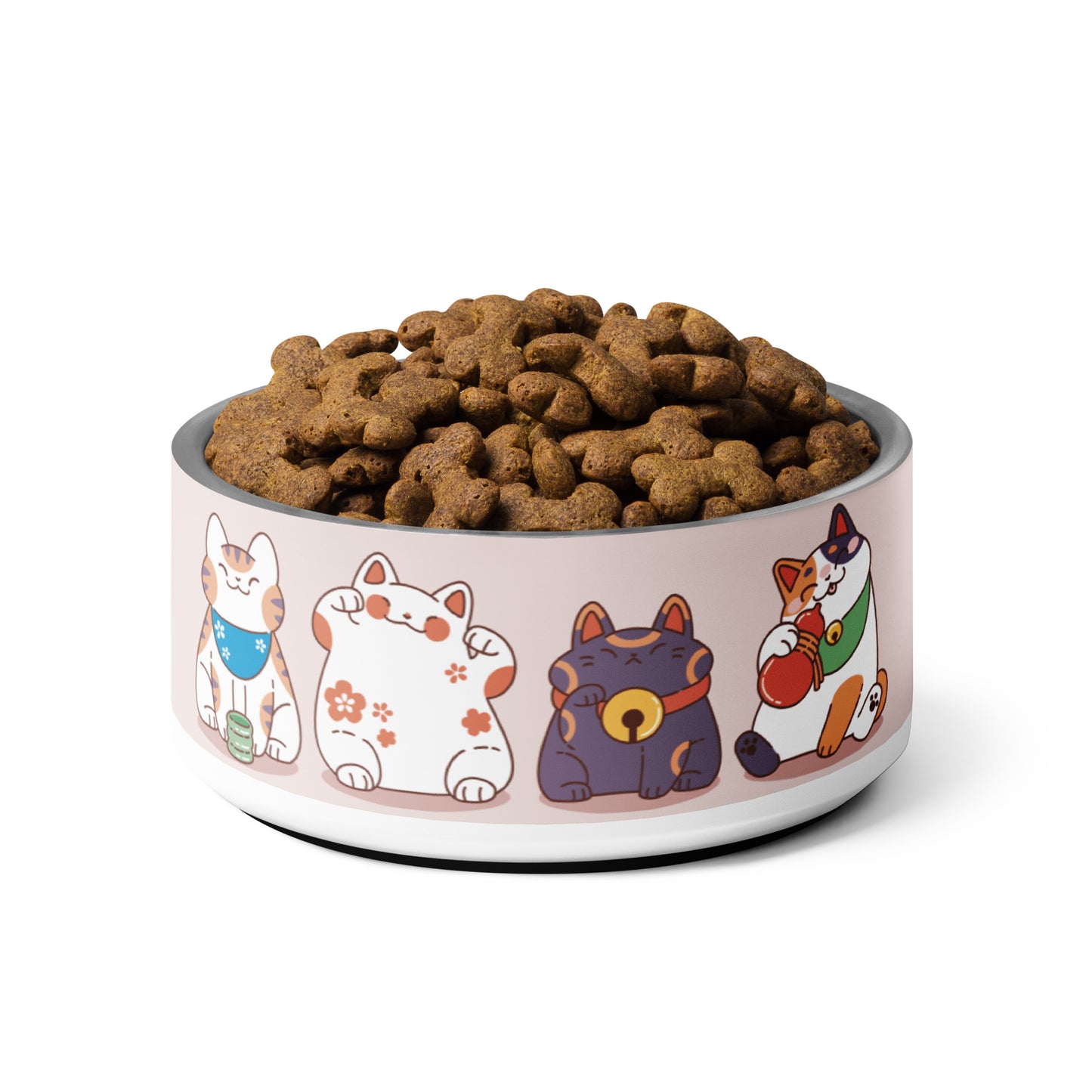 Smiling Lucky Cat Bowl - 32 oz image