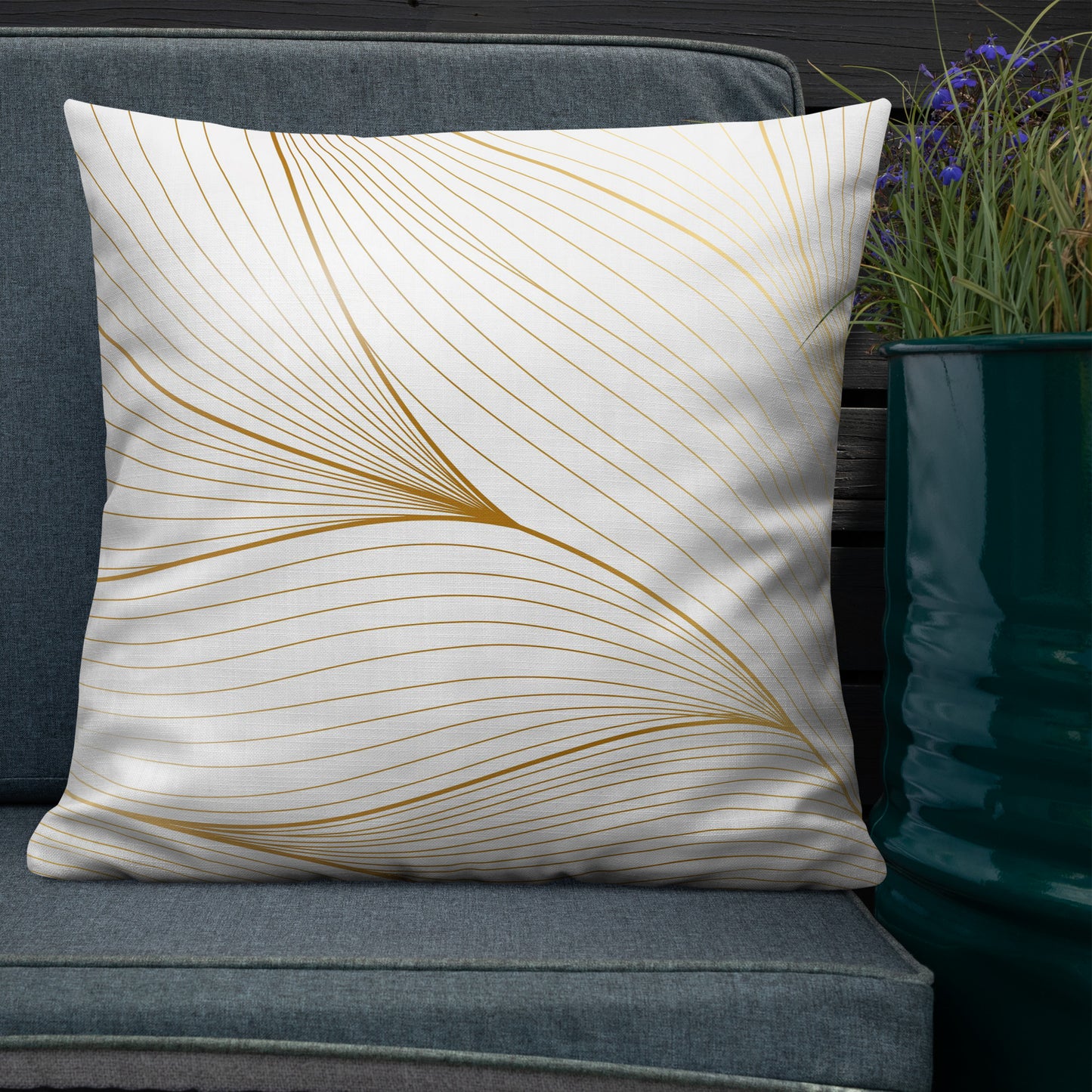 Gradient Gold Luxe Pillow - 22×22 image