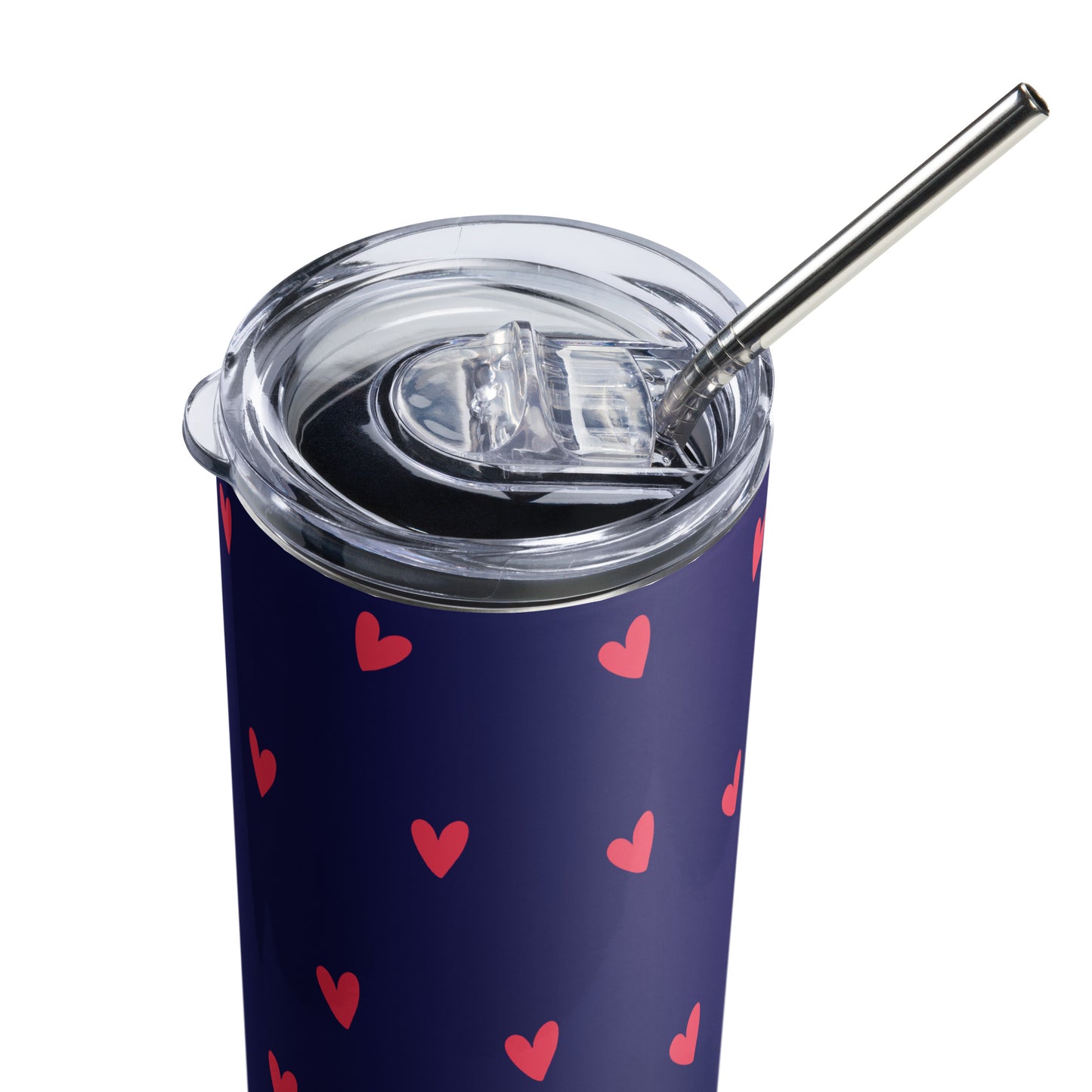 Dreamy Blue Heart Tumbler image 6