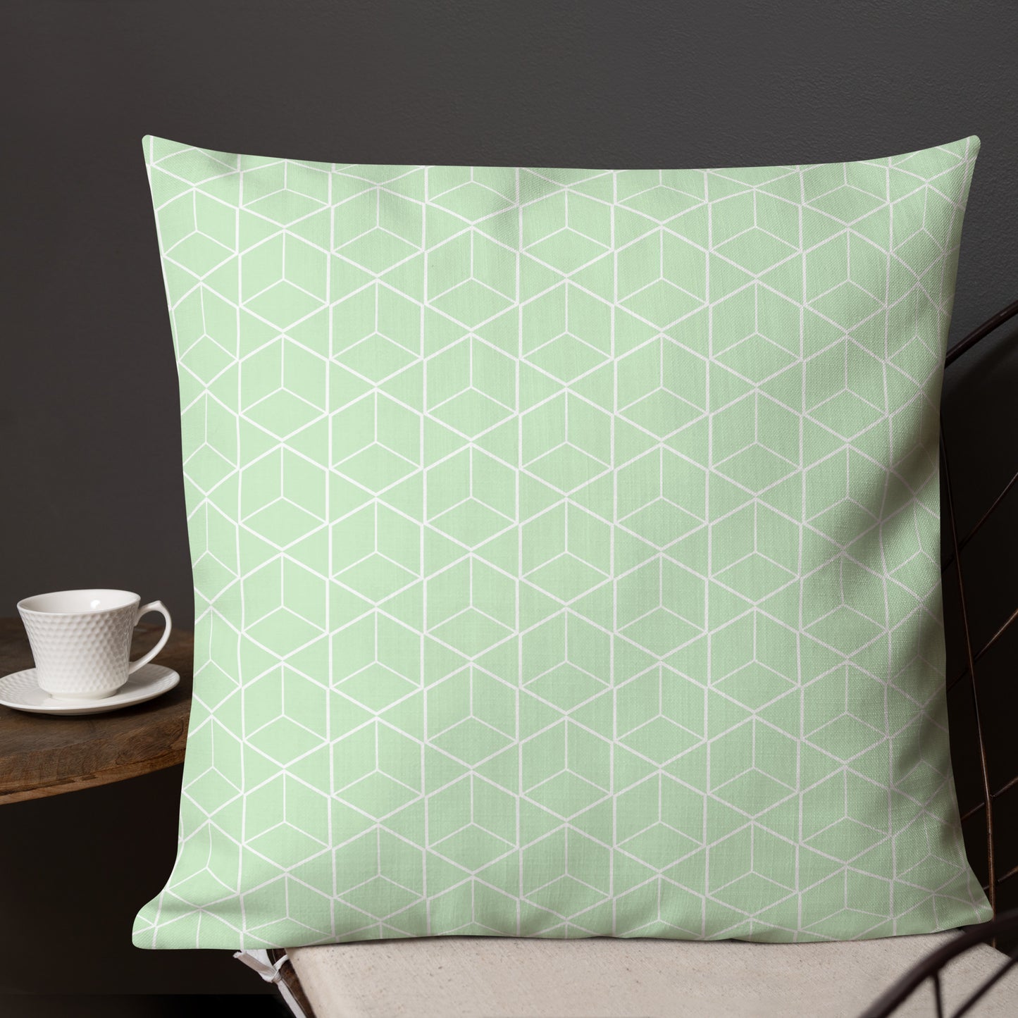 Tara Geometric Cube Pillow - 22×22 image