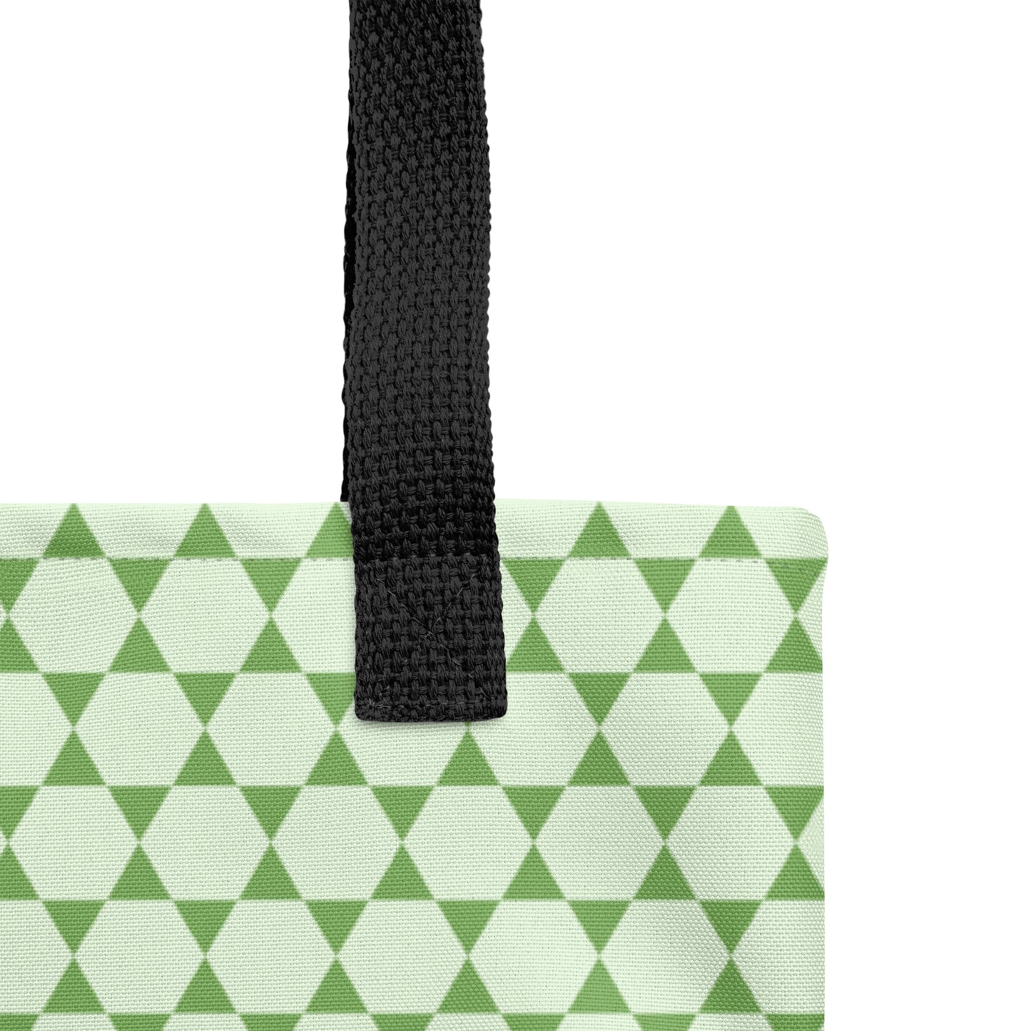 Green Hex Pattern Tote Bag image 6