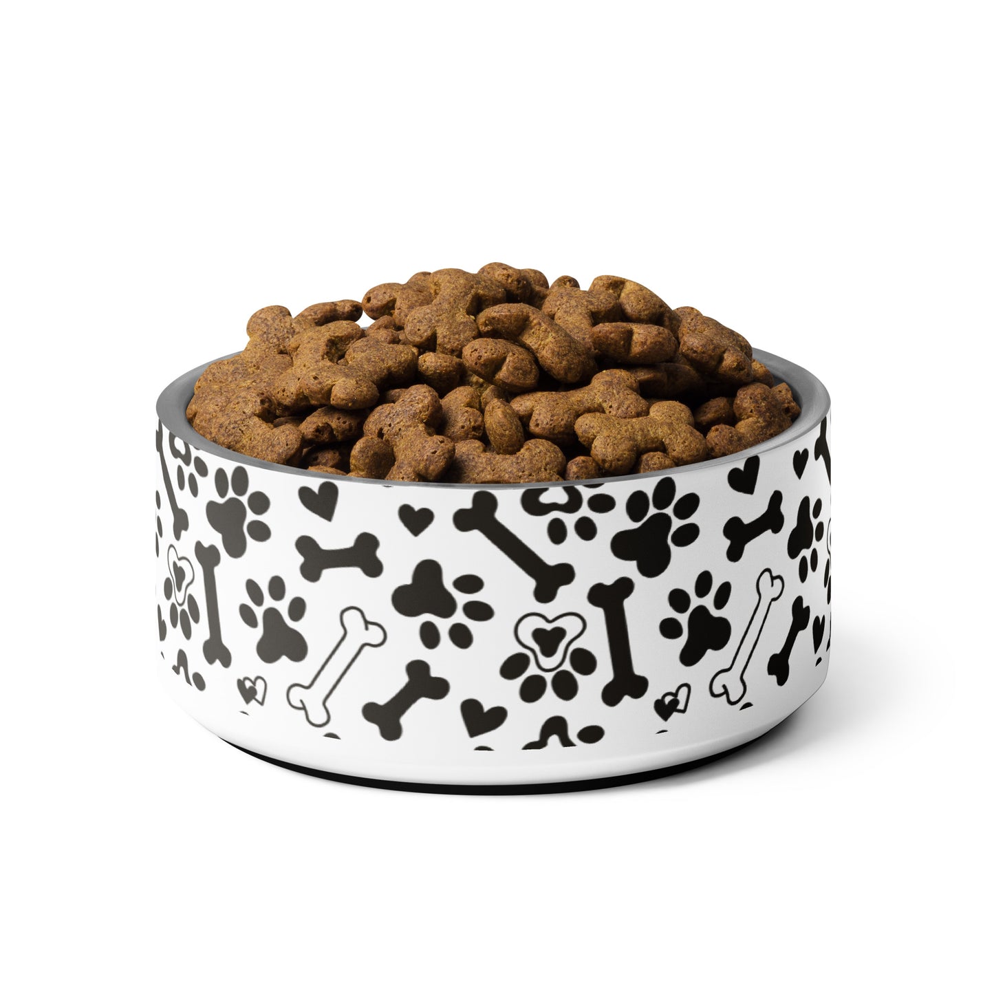 Paw Heart Bone Pet Bowl - 32 oz image