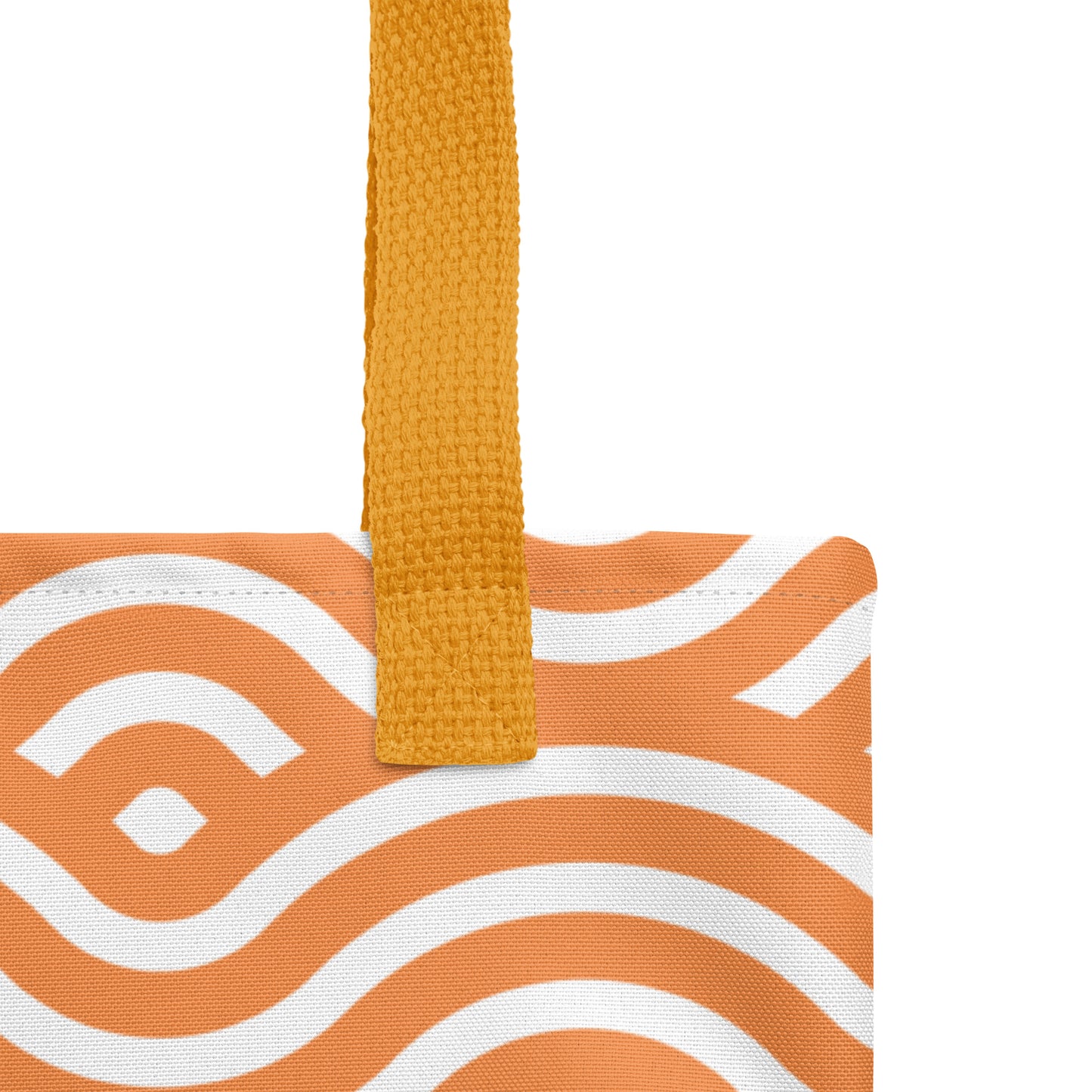 Orange Wave Beach Tote Bag image 6