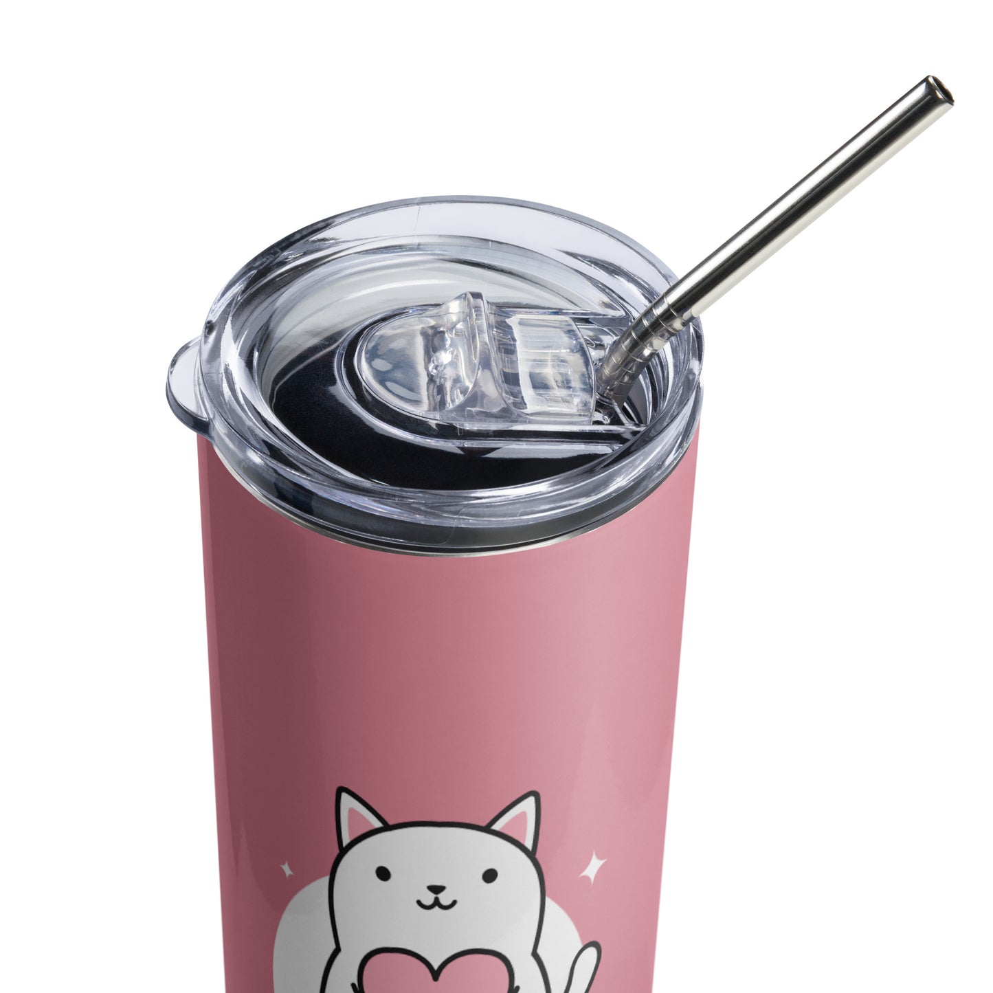 Pink Cat Mom Tumbler Bliss image 5