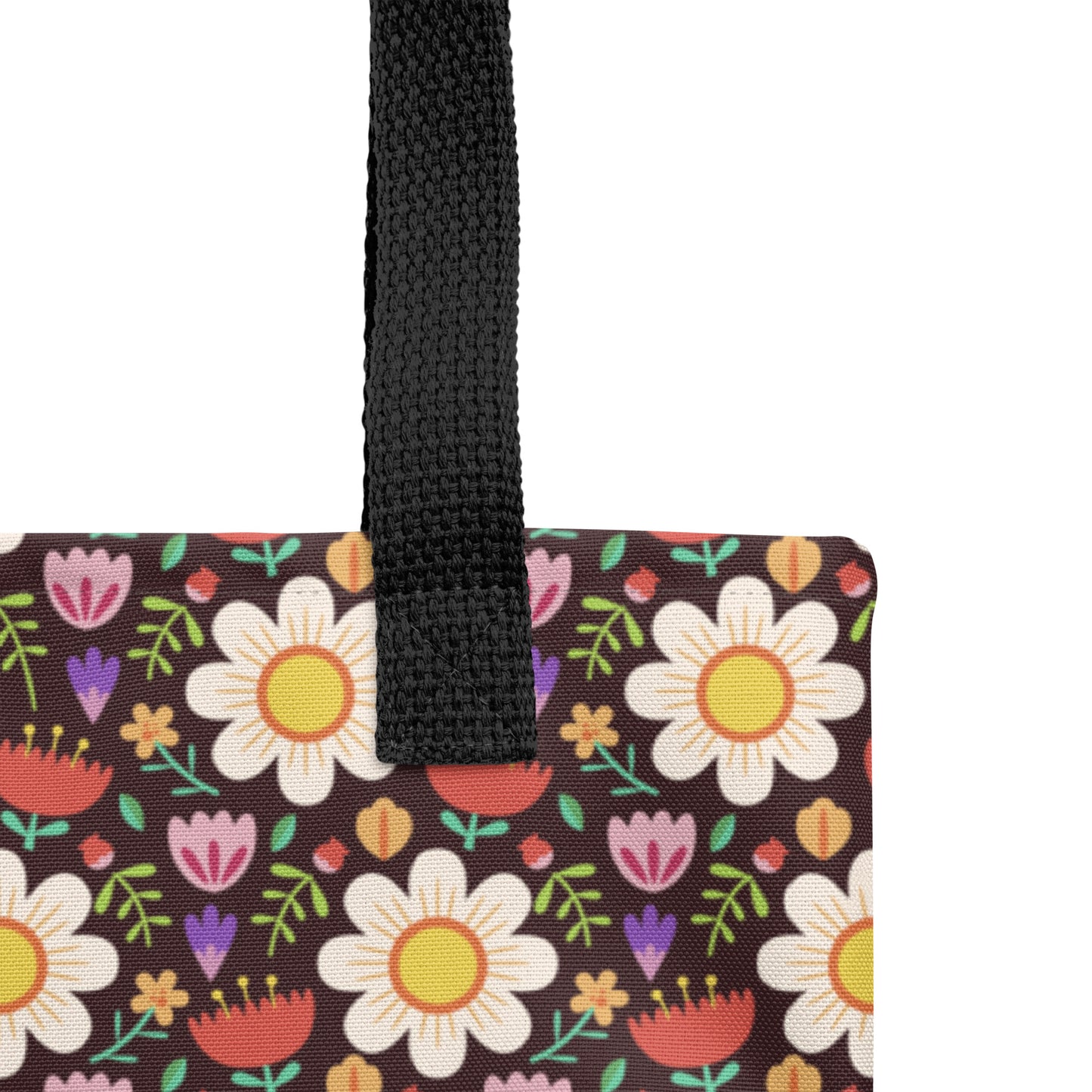 Colorful Daisy Bloom Tote Bag image 7