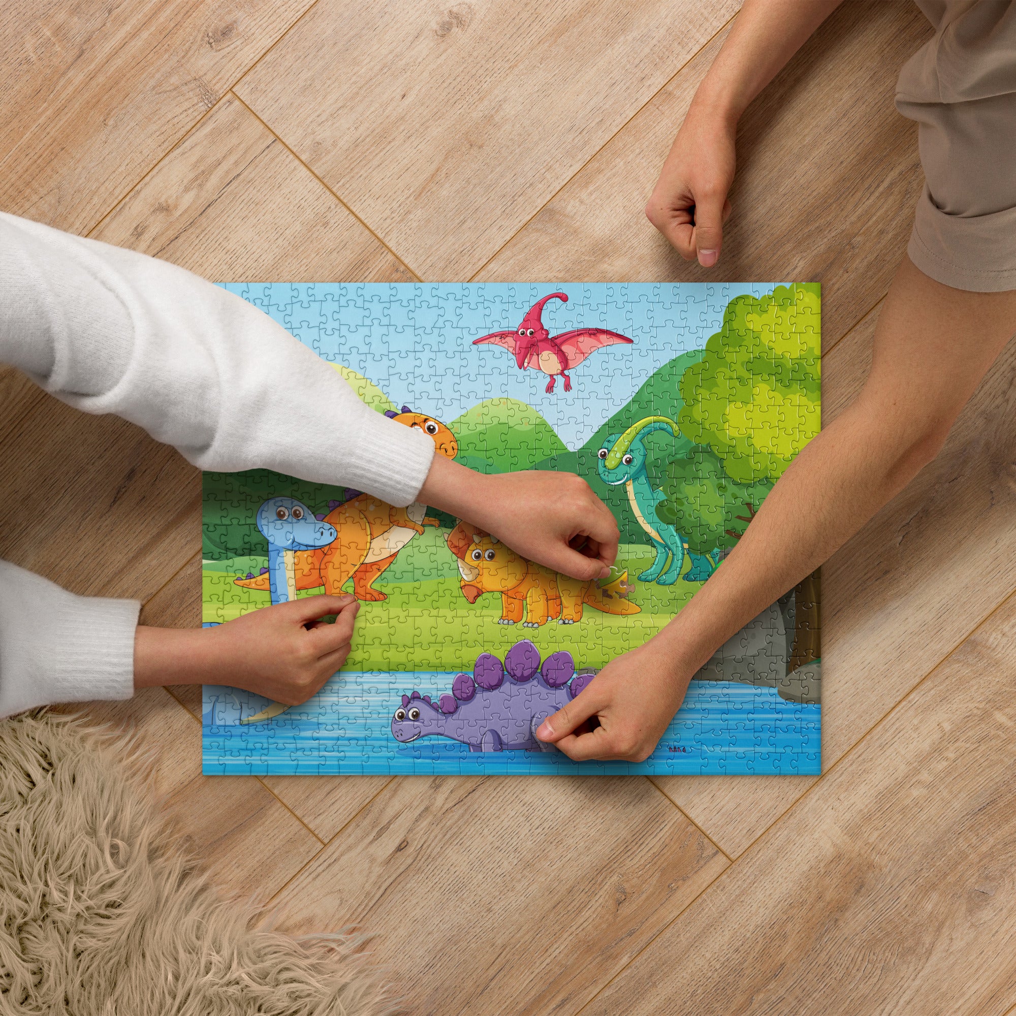Dinosaur Adventure Land Jigsaw Puzzle image 1