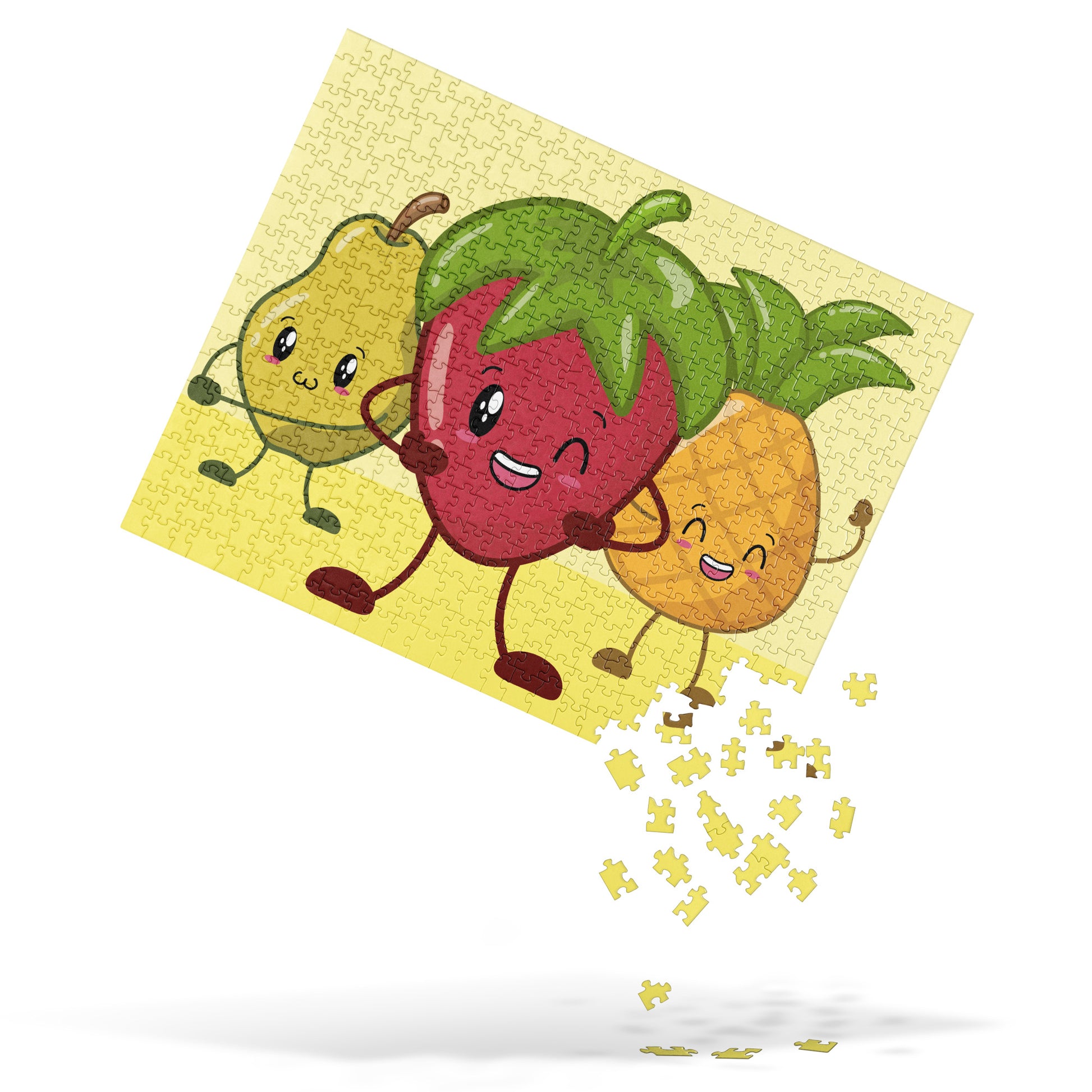 Cheerful Fruity Friends Jigsaw Puzzle image 3