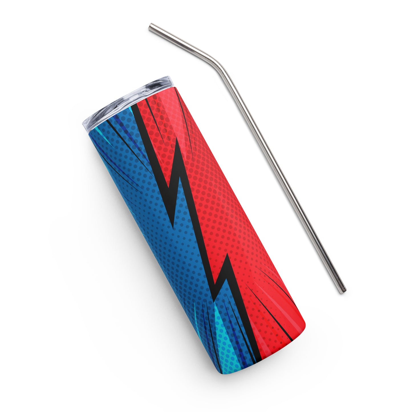 Superhero Blue &amp; Red Tumbler image 1