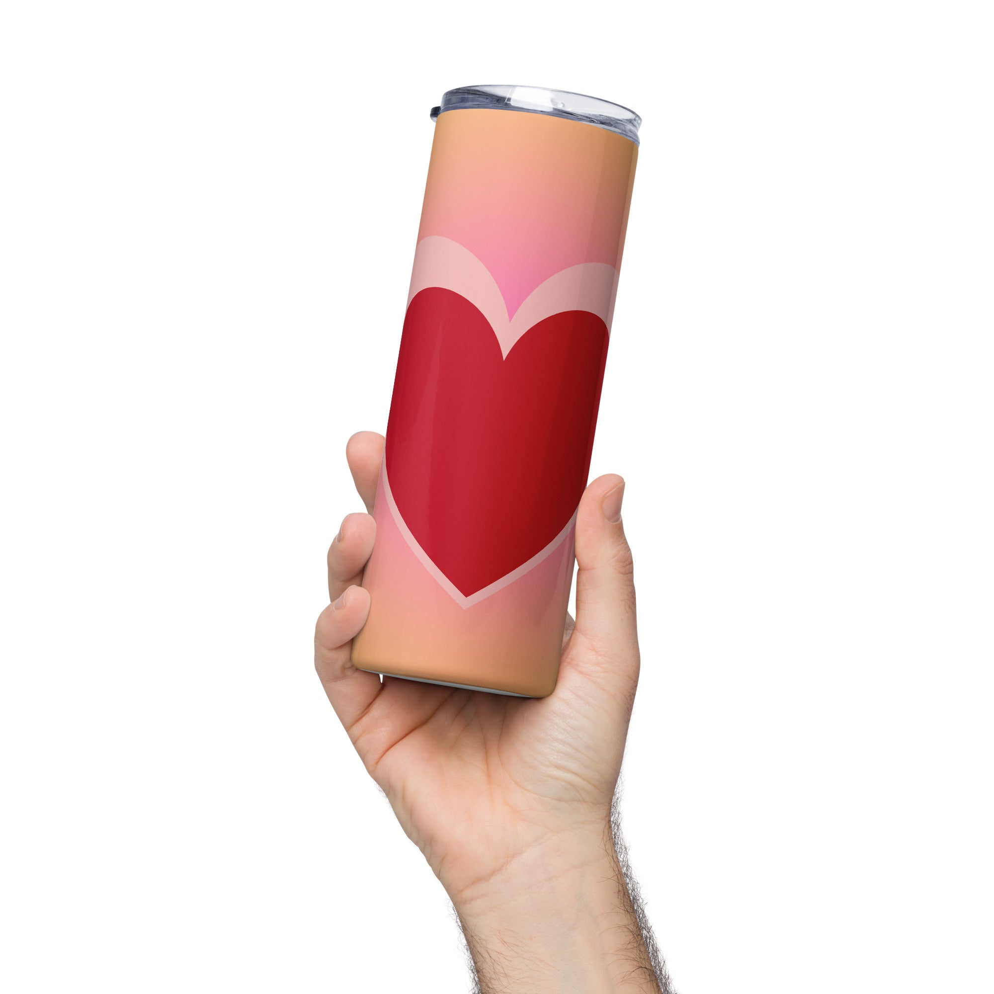 Vibrant 3D Heartbeat Tumbler image 3