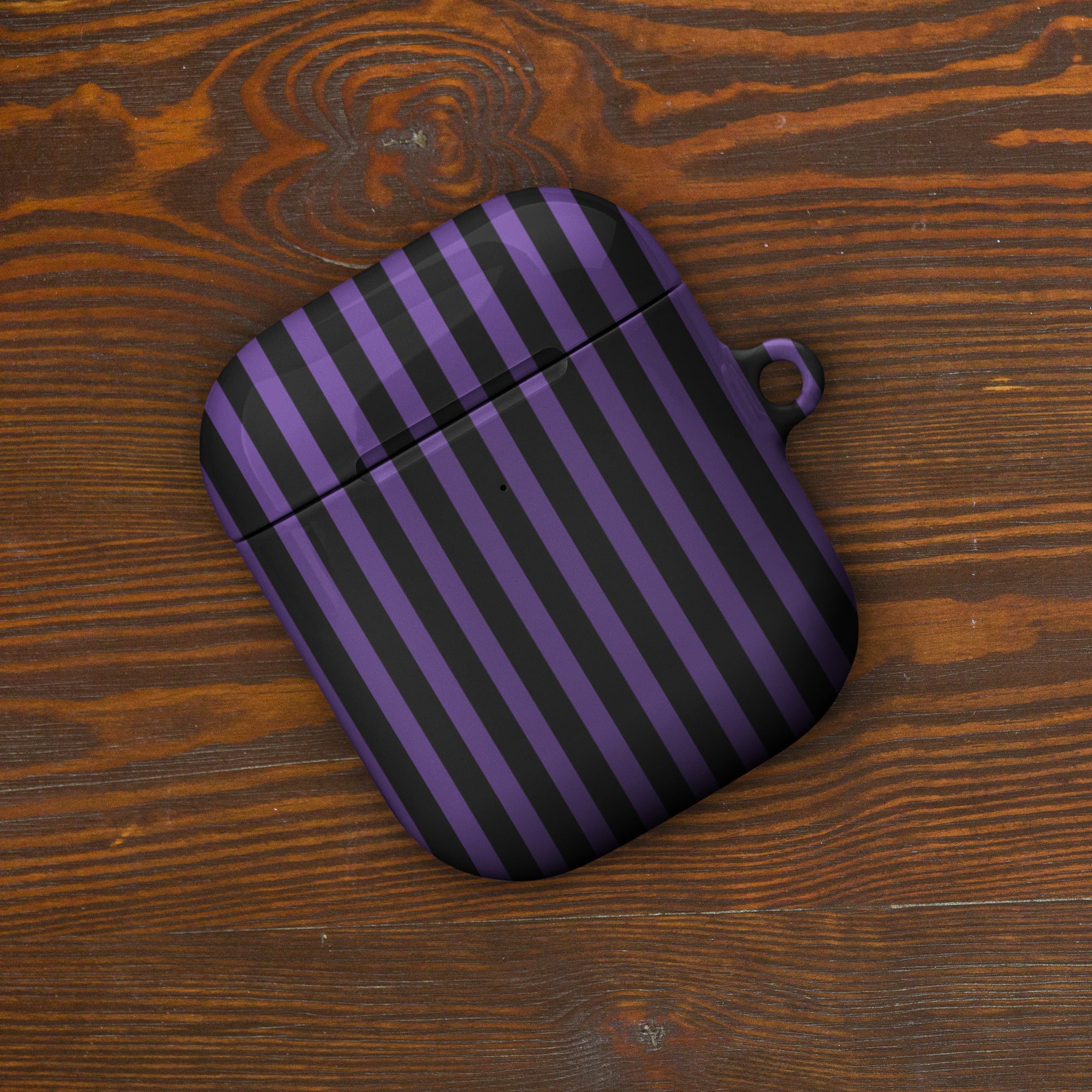 Purple Black Regal Stripe Case for AirPods® image 5