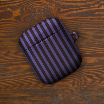 Purple Black Regal Stripe Case for AirPods® image 5