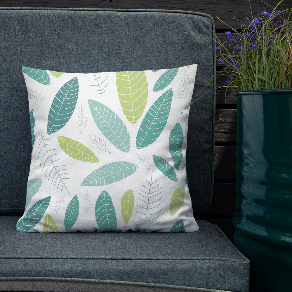 Minimalist Autumn Leaf Pillow image 1