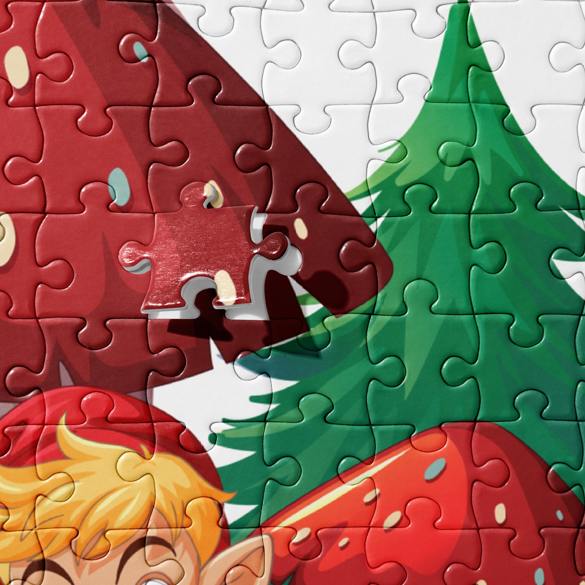 Charming Elf and Mushroom Home Jigsaw Puzzle image 5