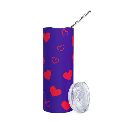Sweetheart Purple Love Tumbler image 2