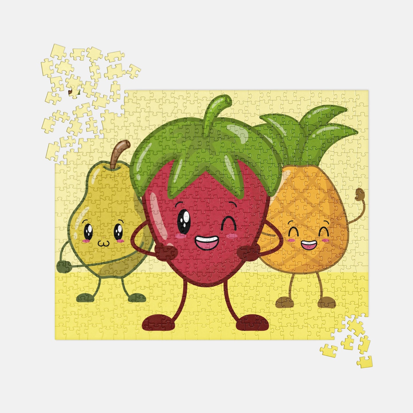 Cheerful Fruity Friends Jigsaw Puzzle image 0