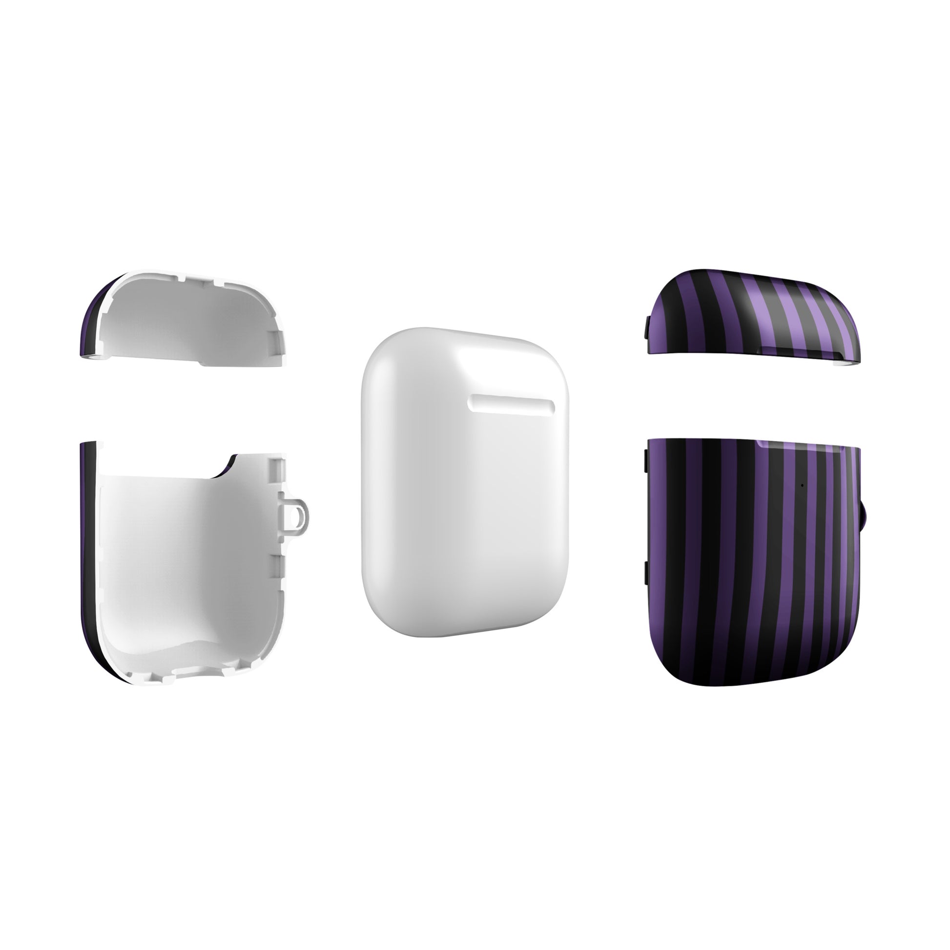 Purple Black Regal Stripe Case for AirPods® image 2
