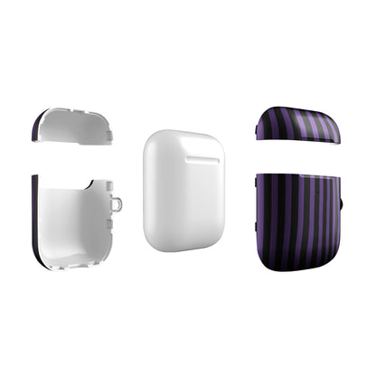 Purple Black Regal Stripe Case for AirPods® image 2