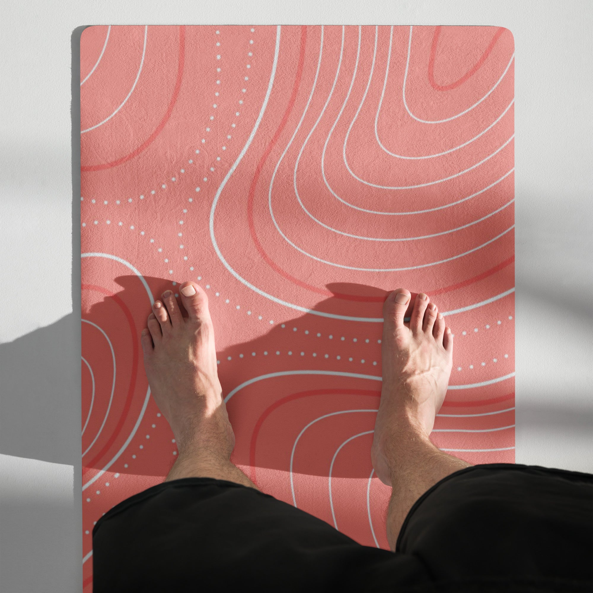 Line Art Yoga Mat Stylish and Functional Comfort image 7