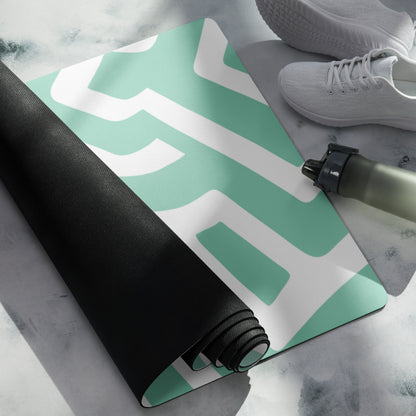 Geometric Maze Yoga Mat Non-Slip and Cushioned image 2