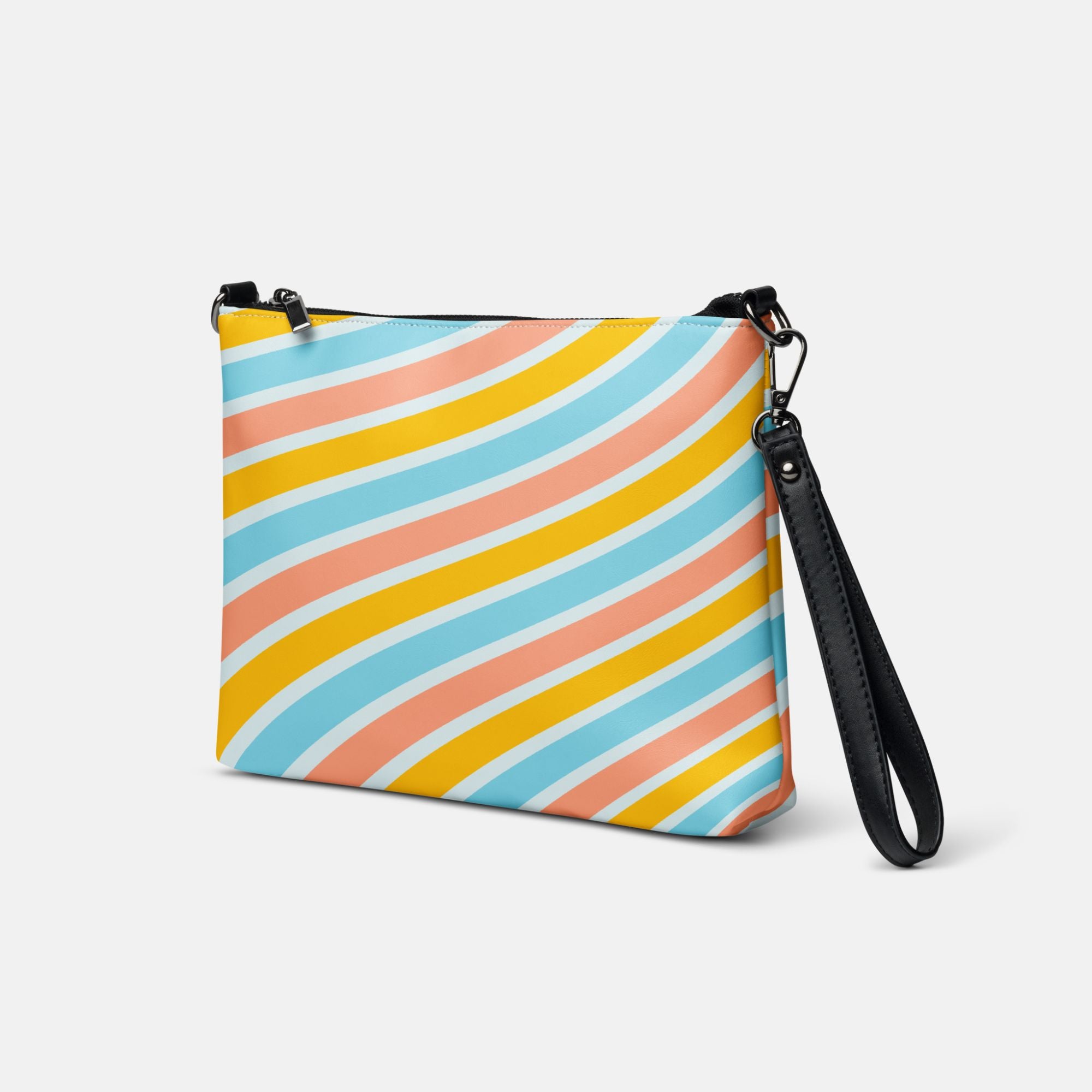 Multicolor Wavy Stripe Crossbody Sling Bag image 0