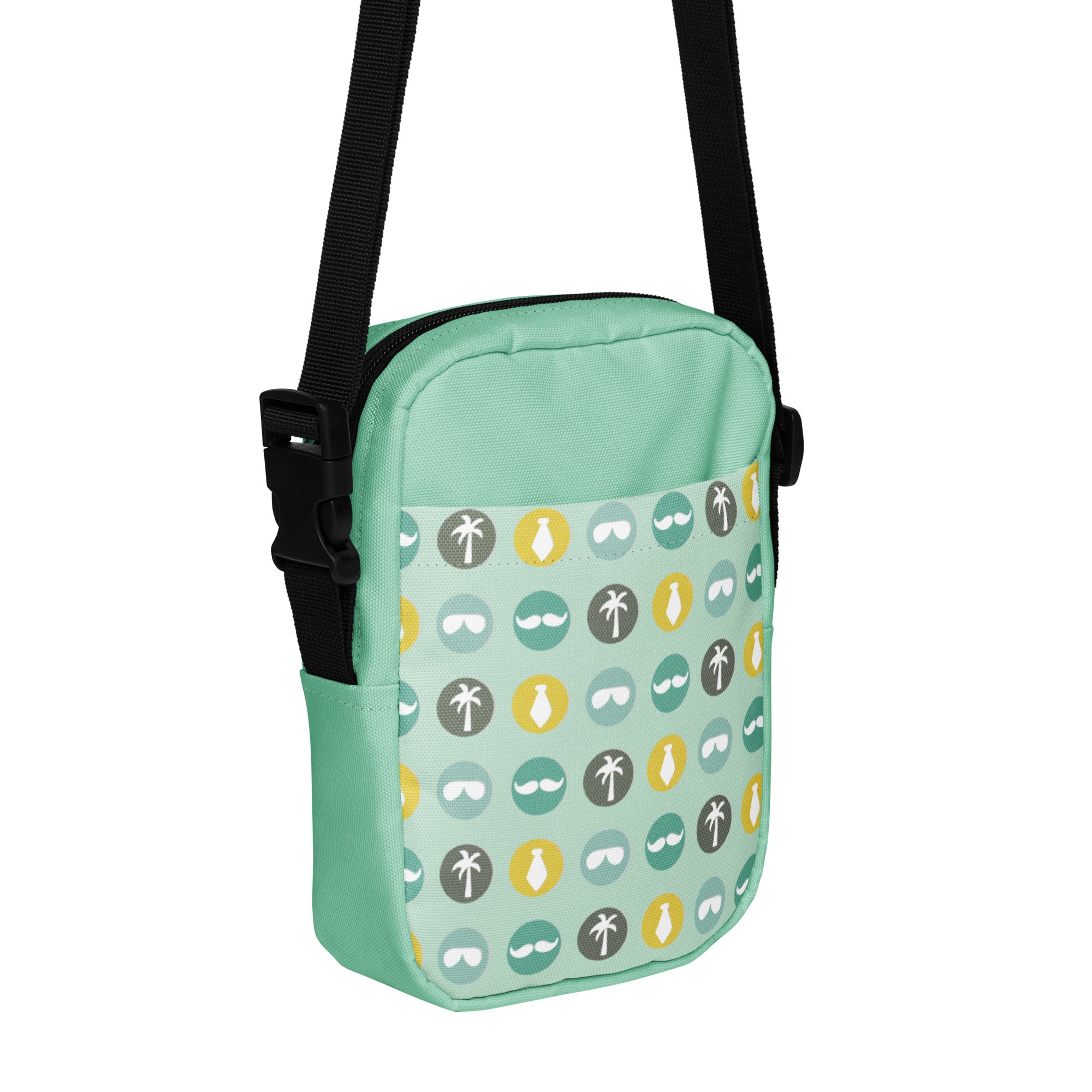 Mustache and Palm Crossbody Bag Everyday Utility image 1