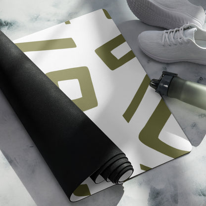 Olive Motif Yoga Mat Soft and Comfort image 2