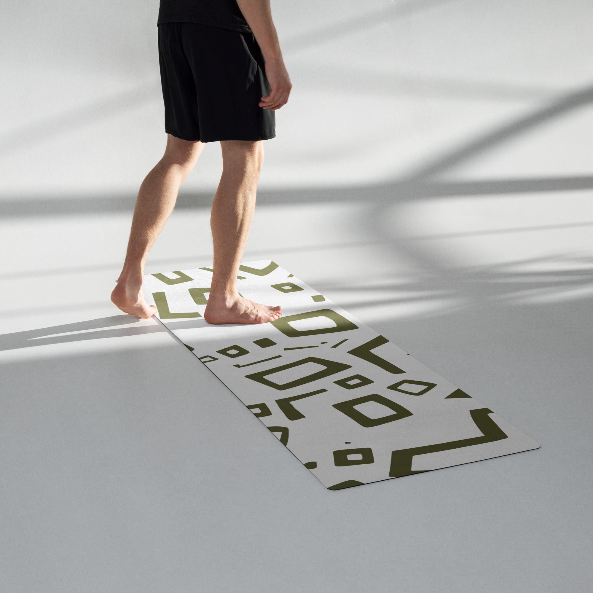 Olive Motif Yoga Mat Soft and Comfort image 10