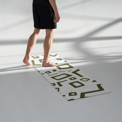 Olive Motif Yoga Mat Soft and Comfort image 10