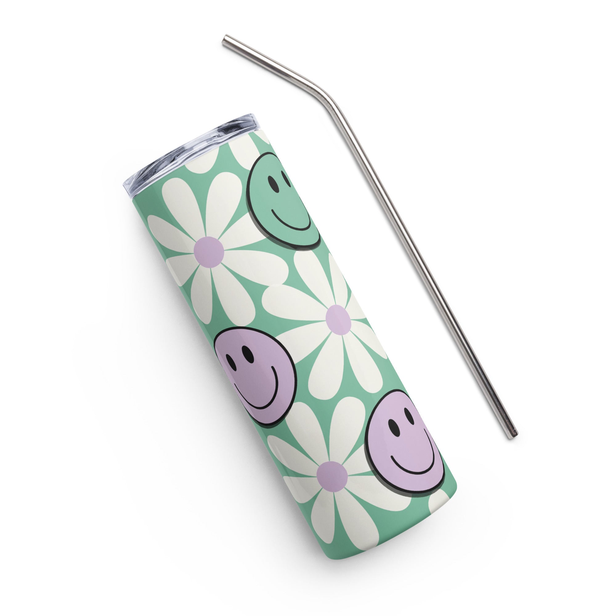 Smiling Daisy Floral Tumbler image 1