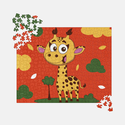 Cute Cartoon Giraffe Jigsaw Puzzle image 0