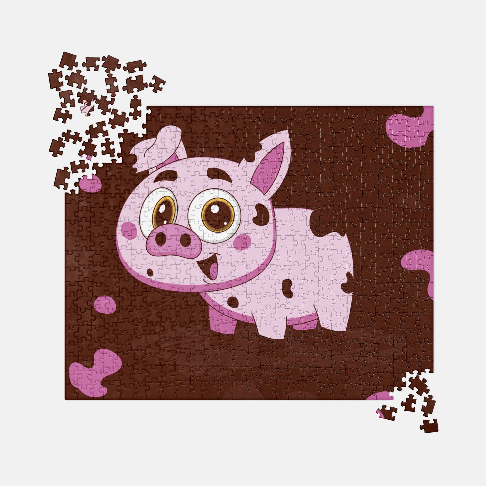 Muddy Fun Piggy Jigsaw Puzzle image 0