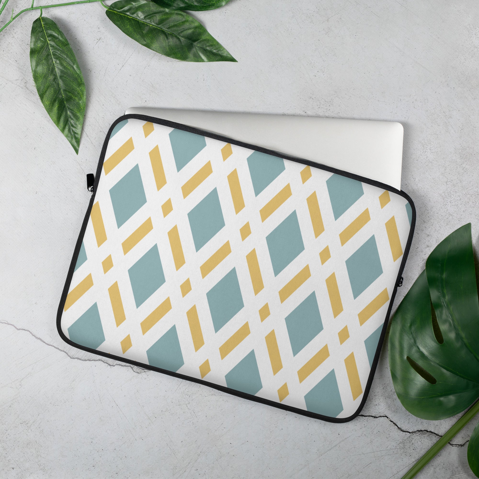Geometric Diamond Cross Laptop Sleeve image 1