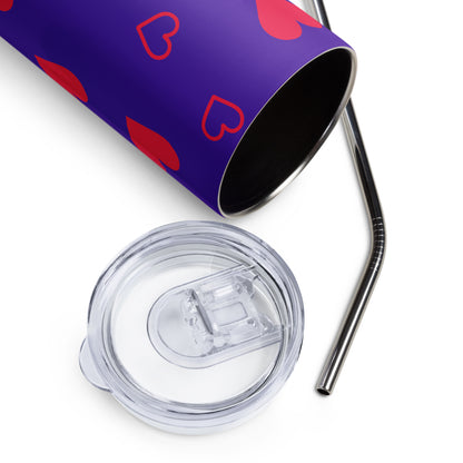 Sweetheart Purple Love Tumbler image 5