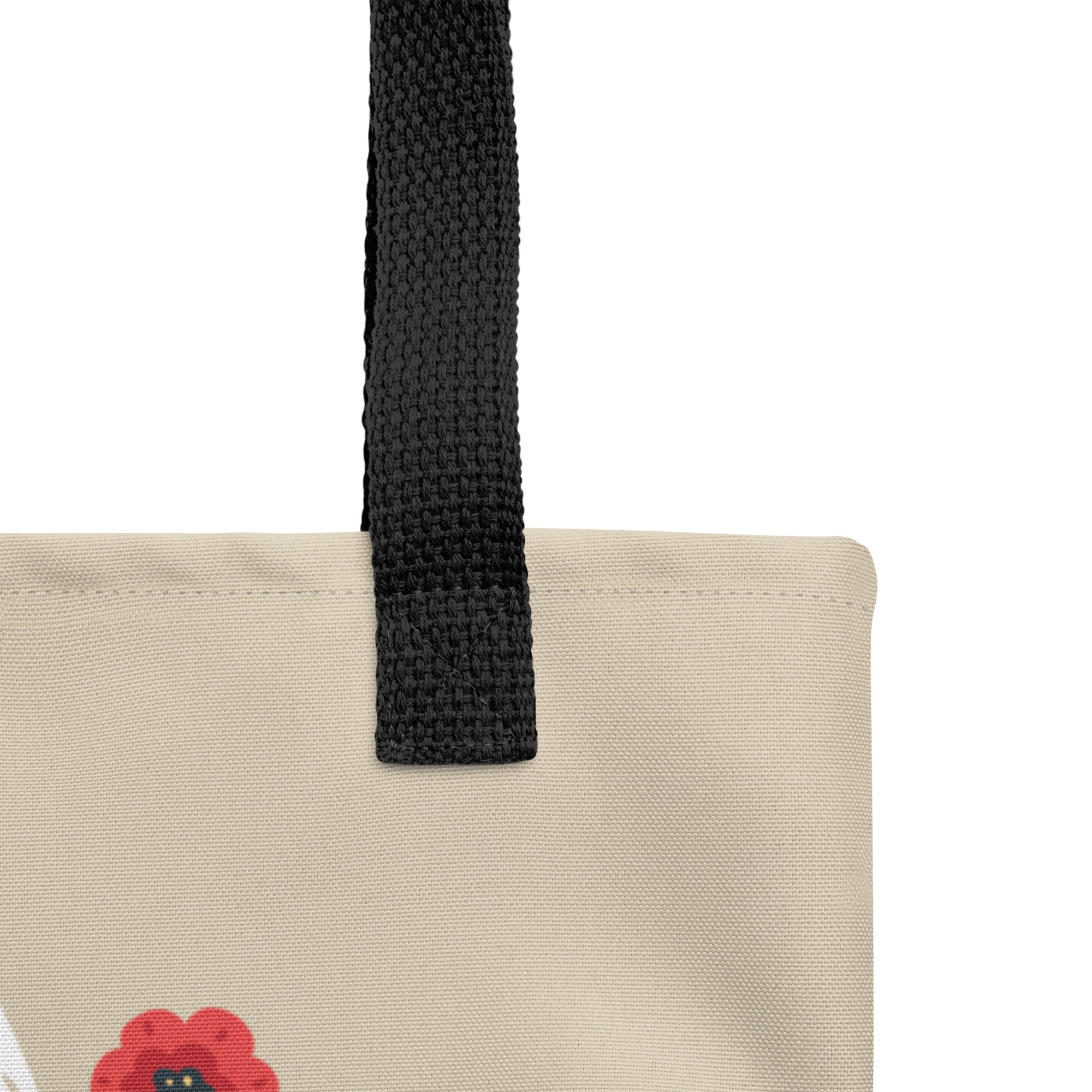 Japanese Kitsune Floral Tote Bag image 6