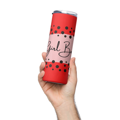Red Girl Boss Tumbler image 3
