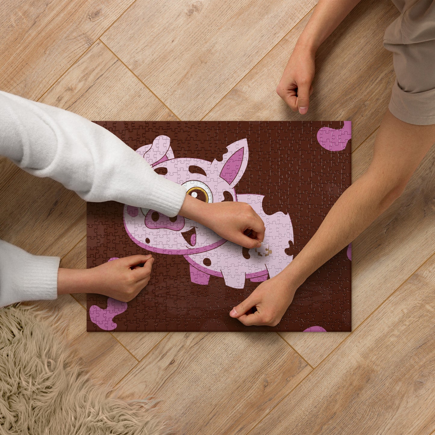 Muddy Fun Piggy Jigsaw Puzzle image 1