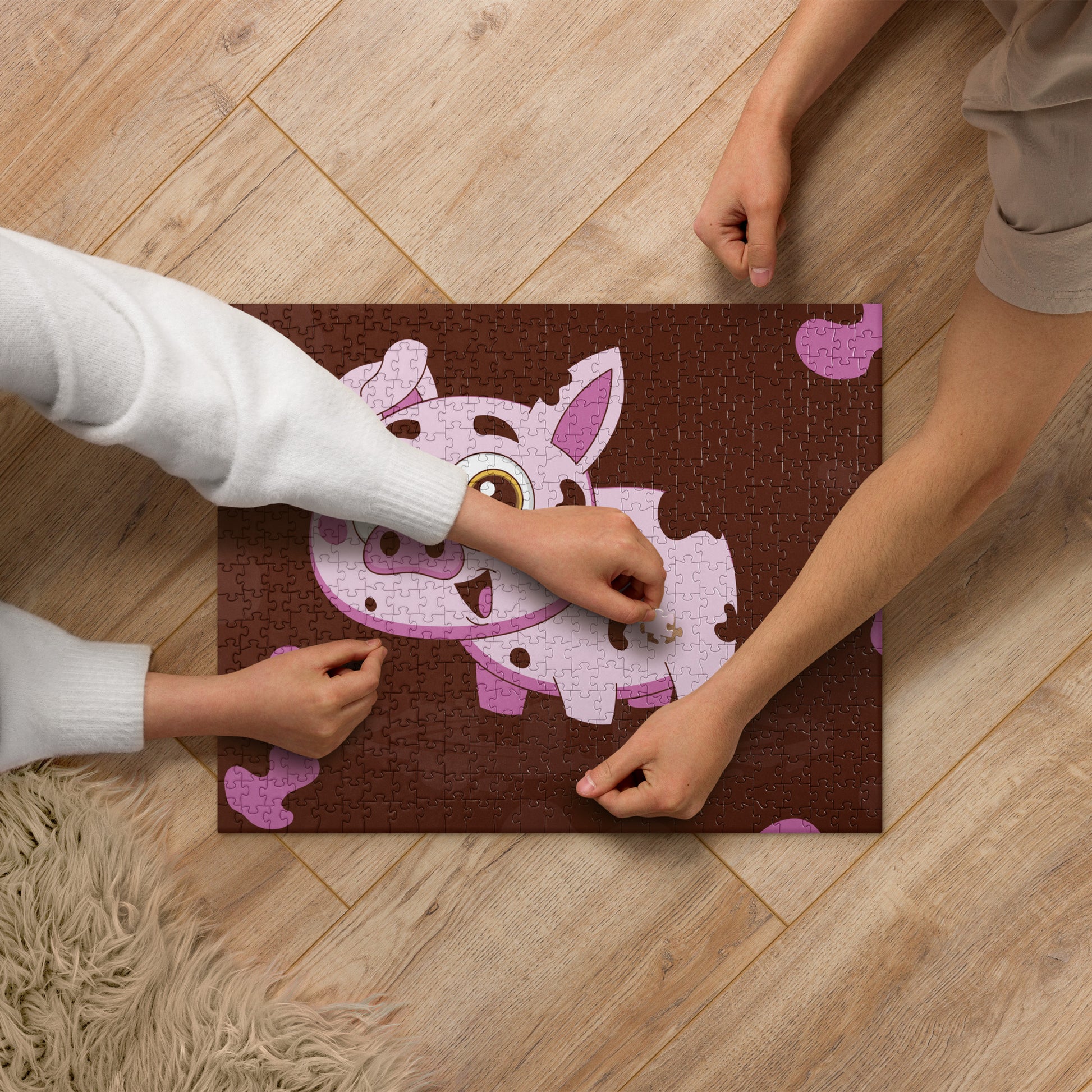 Muddy Fun Piggy Jigsaw Puzzle image 1