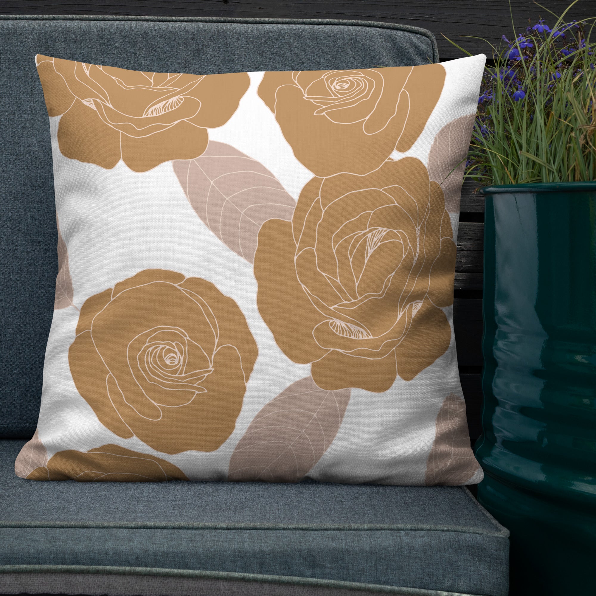 Soft Floral Premium Pillow image 1