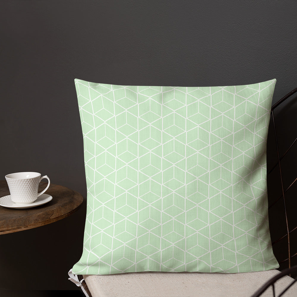 Tara Geometric Cube Pillow - 18×18 image