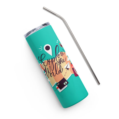 Wanderlust Explorer Tumbler image 1