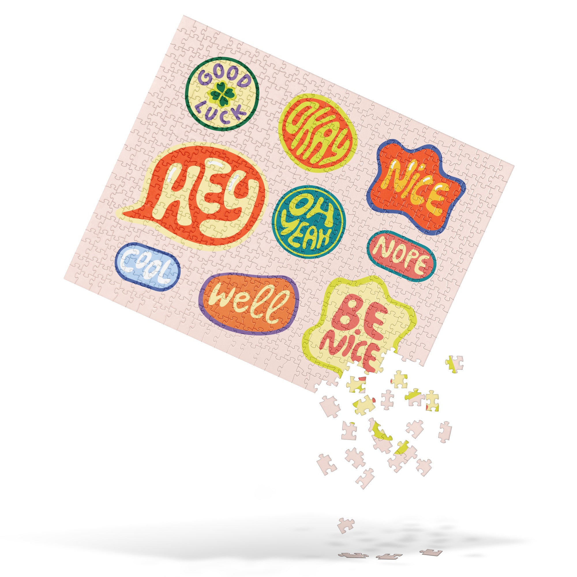 Positive Vibes Speech Bubble Jigsaw Puzzle image 3