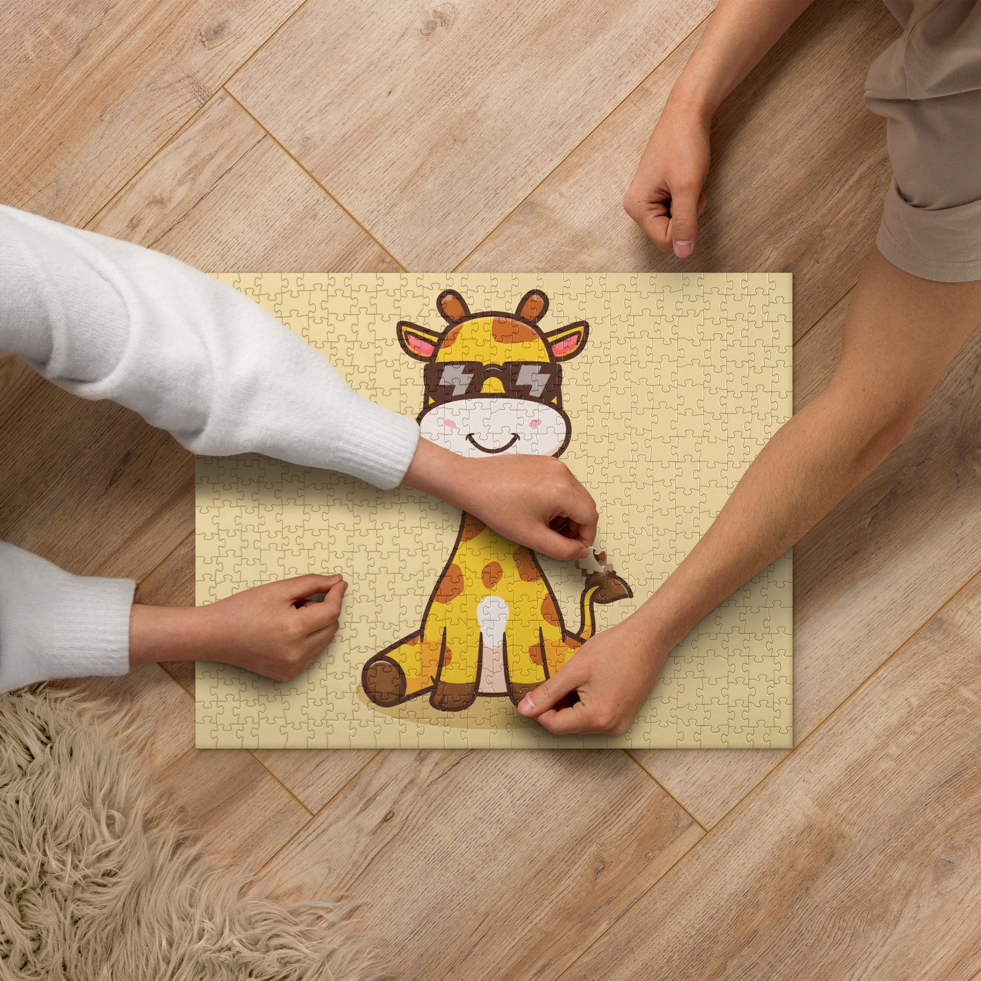 Cool Sunglasses Giraffe Jigsaw Puzzle image 1