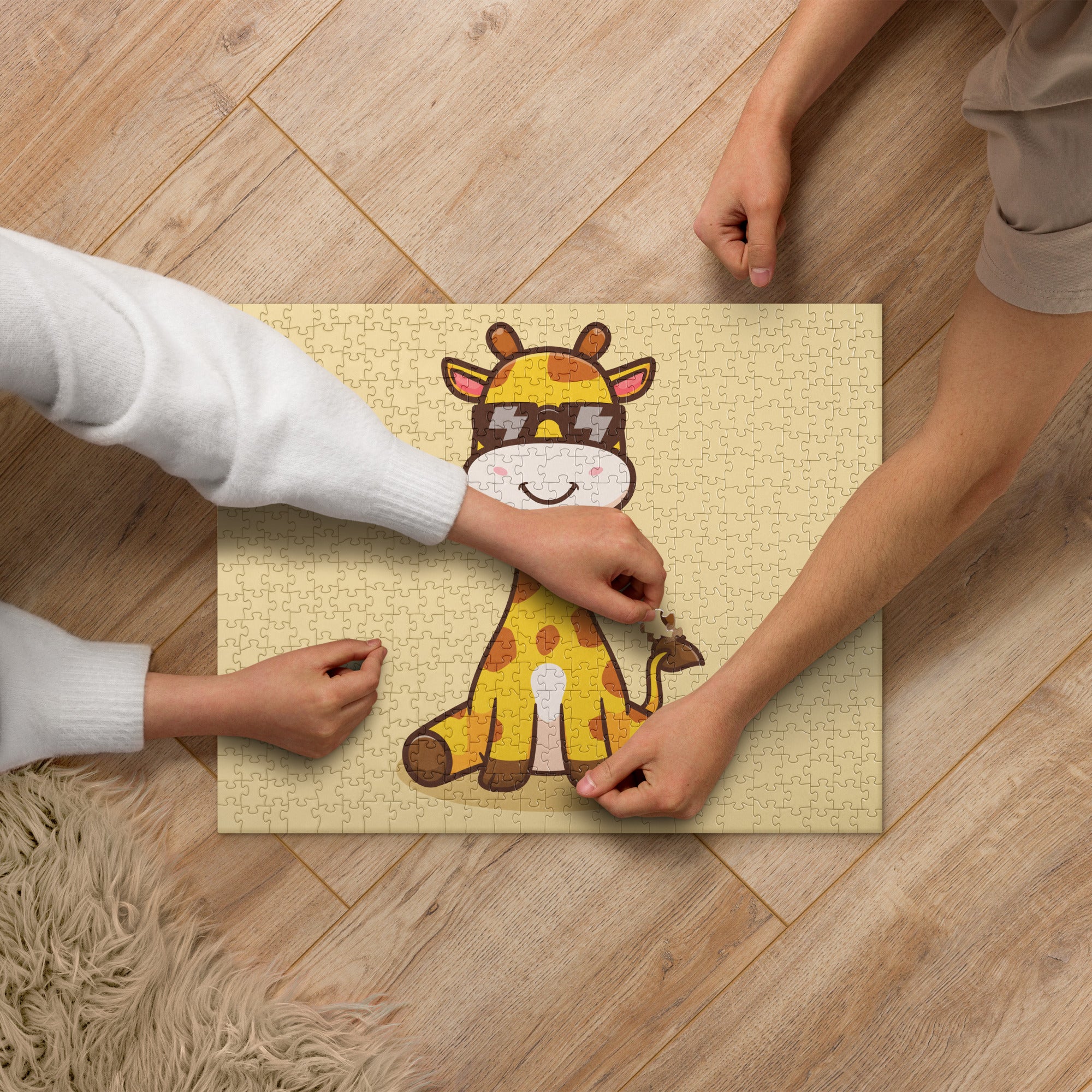 Cool Sunglasses Giraffe Jigsaw Puzzle image 1