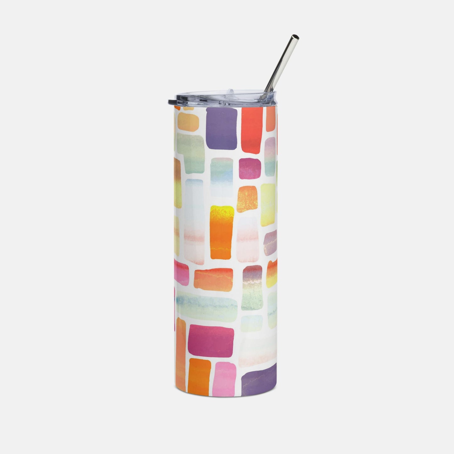 Colorful Canvas Block Tumbler image 0