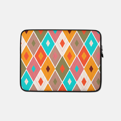 Diamond Lines Pattern Laptop Sleeve image 0