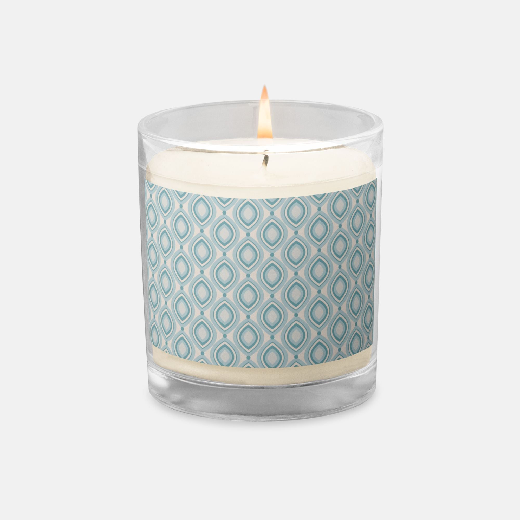 Ocean Breeze Geometric Glass Jar Candle image 0