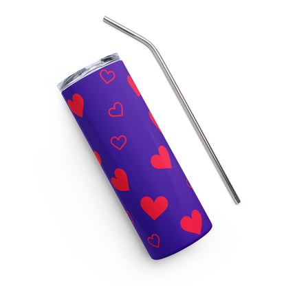 Sweetheart Purple Love Tumbler image 1