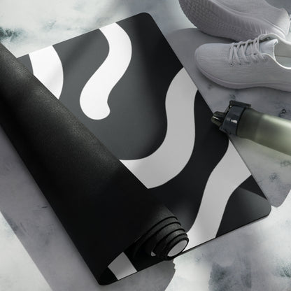 Black and White Lines Yoga Mat Stylish and Functional Comfort image 7
