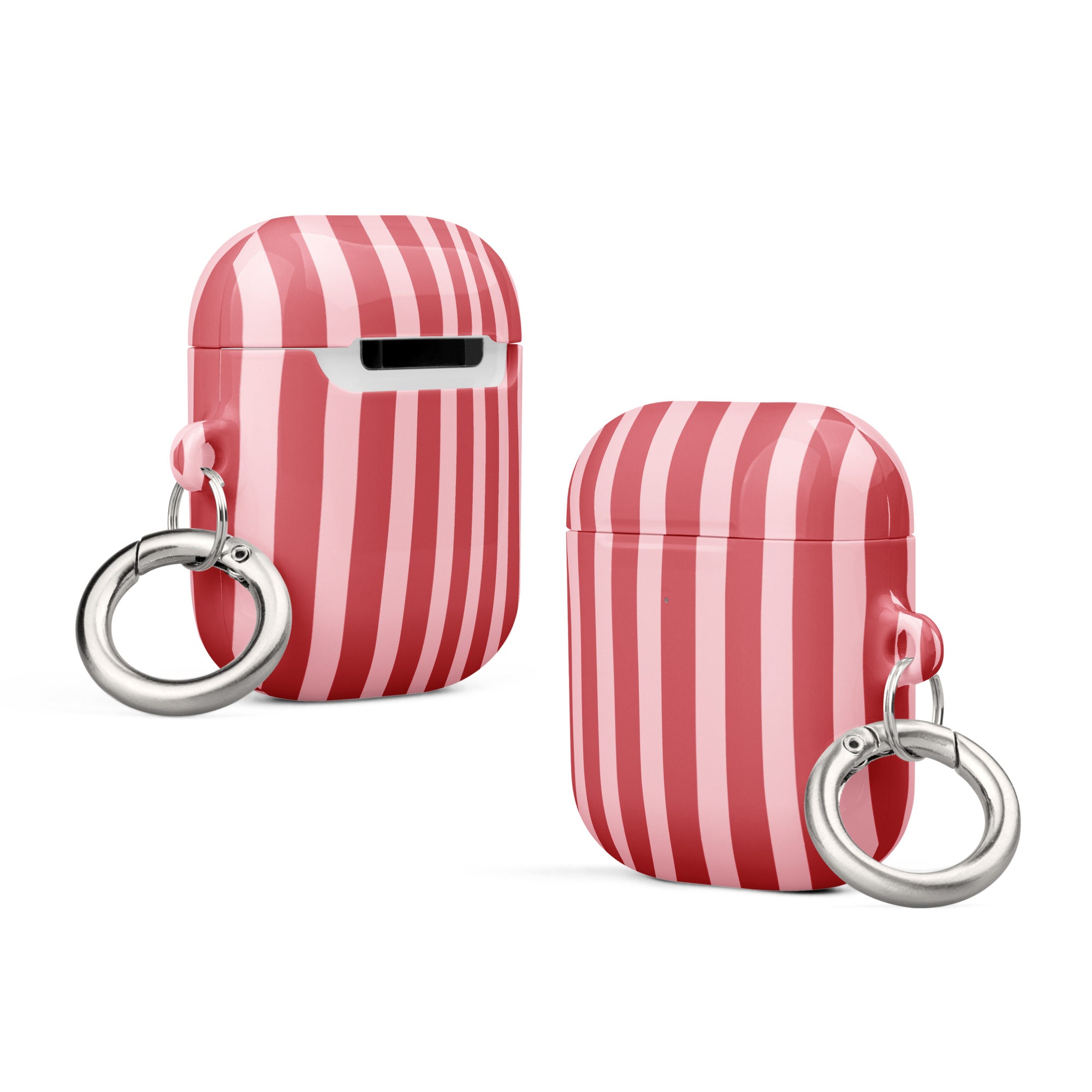 Red and Pink Stripe Case for AirPods® image 1