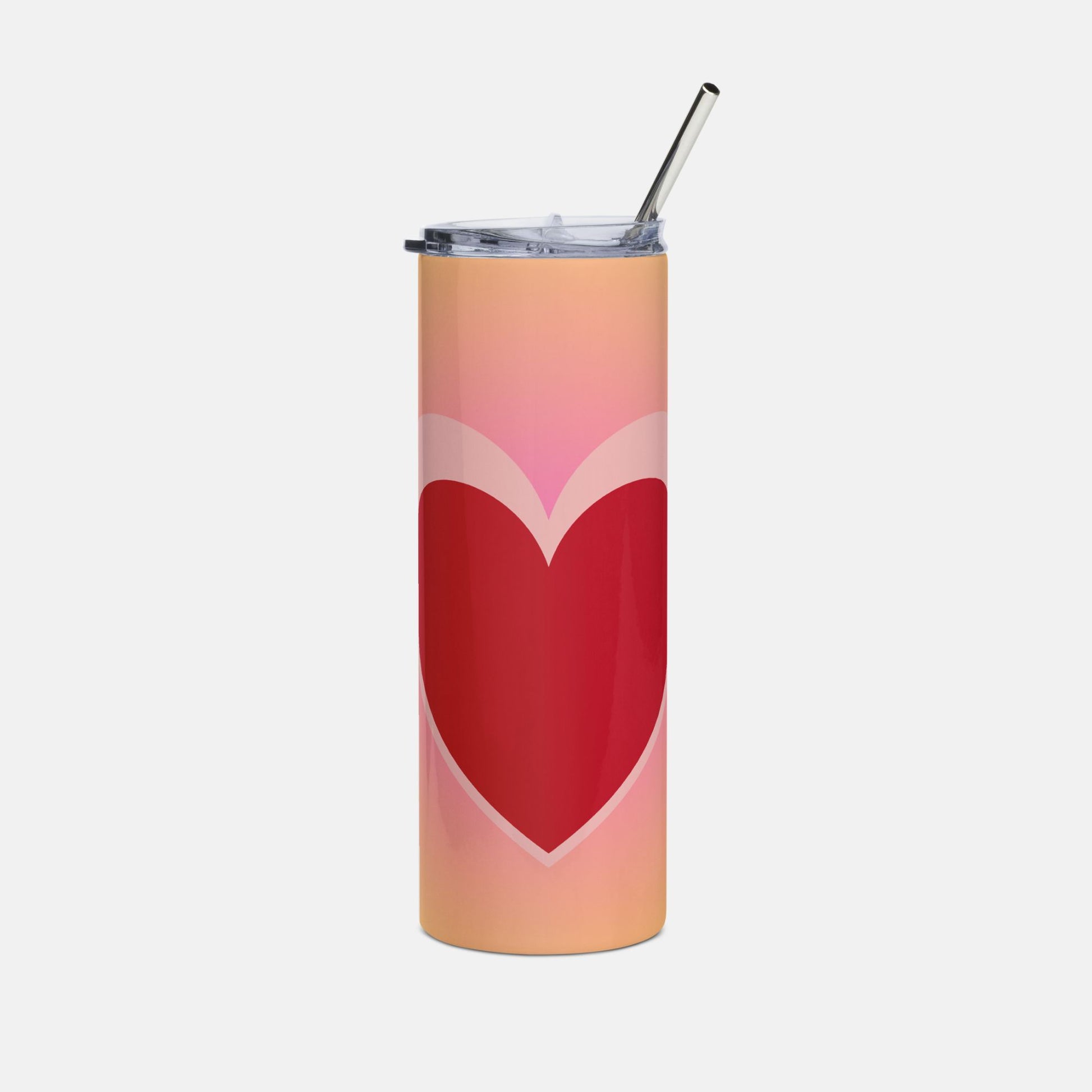 Vibrant 3D Heartbeat Tumbler image 0